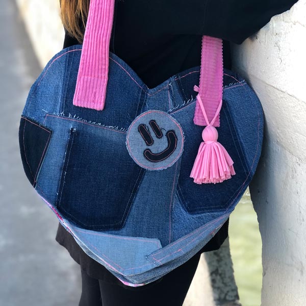 TOTE CORAZÓN SMILE (UPCYCLING)