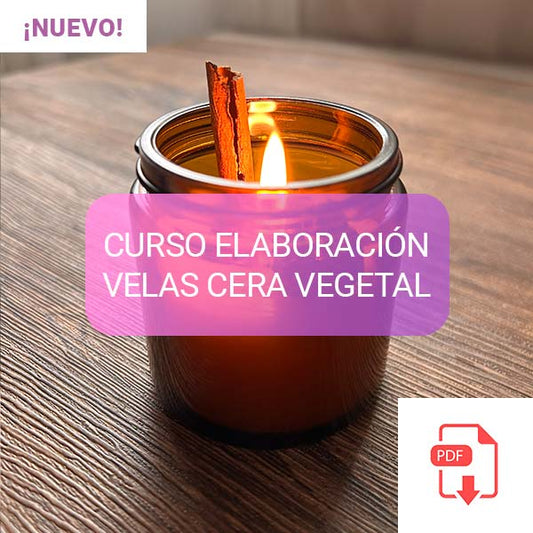 CURSO ELABORACIÓN  VELAS ARTESANALES DE CERA VEGETAL, WAX MELT, Y SAHUMOS 90 RECETAS