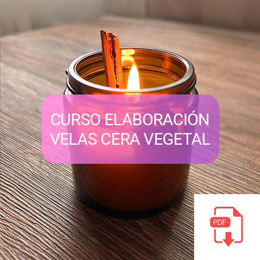 CURSO ELABORACIÓN  VELAS ARTESANALES DE CERA VEGETAL, WAX MELT, Y SAHUMOS 90 RECETAS