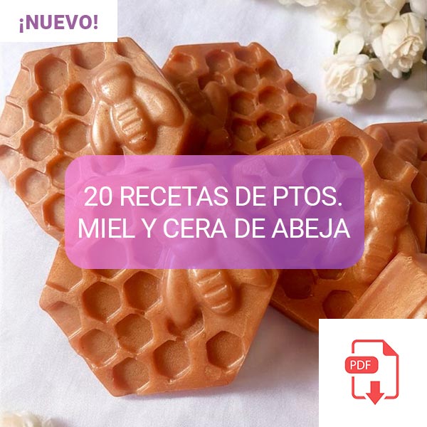 RECETARIO 20 FÓRMULAS PRODUCTOS CON MIEL Y CERA DE ABEJAS