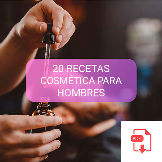 RECETARIO 20 RECETAS COSMÉTICA MASCULINA