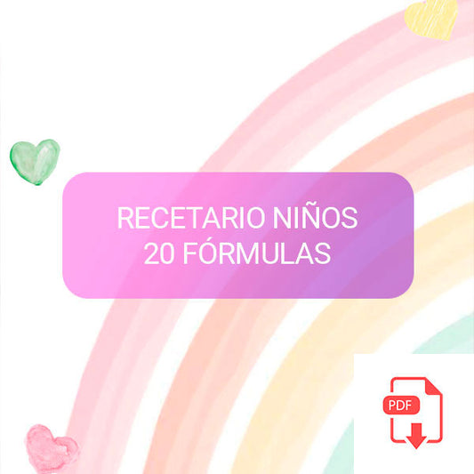 RECETARIO 20 FÓRMULAS PARA NIÑOS