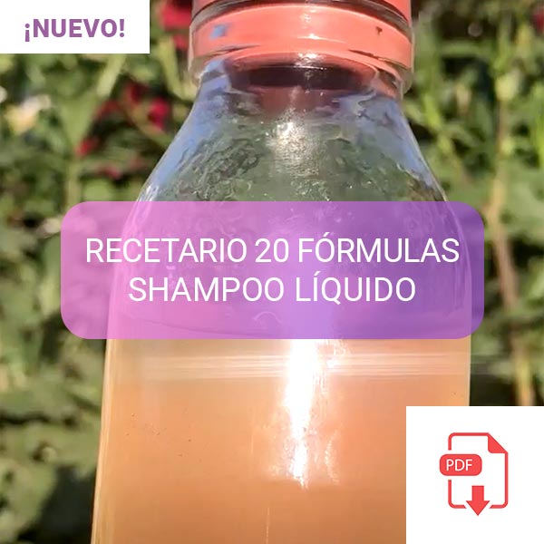 RECETARIO 20 FÓRMULAS  SHAMPOO LÍQUIDO