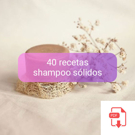 RECETARIO 40 Recetas SHAMPOO SÓLIDO