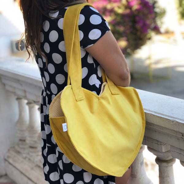 TOTE BAG Corazon amarillo