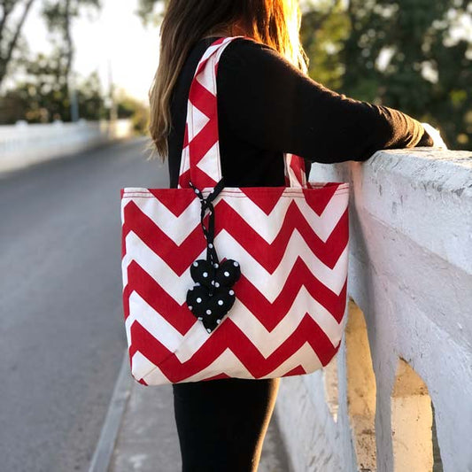 TOTE BAG geométrica pompom