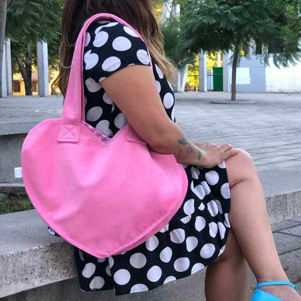 TOTE BAG Corazon barbie-coquette