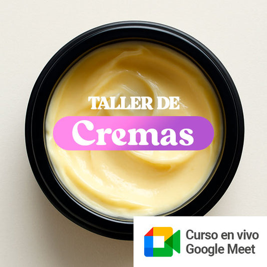 Taller online en vivo de Elaboración de cremas. EVENTO ÚNICO EL 03/07/2025
