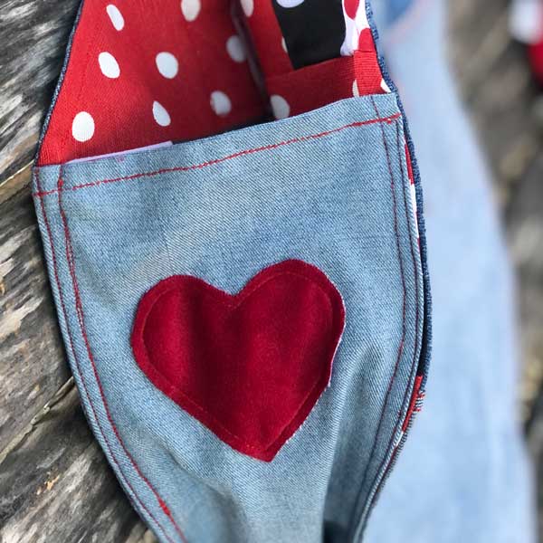 TOTE BAG CORAZON CON BOLSILLO (UPCYCLING)