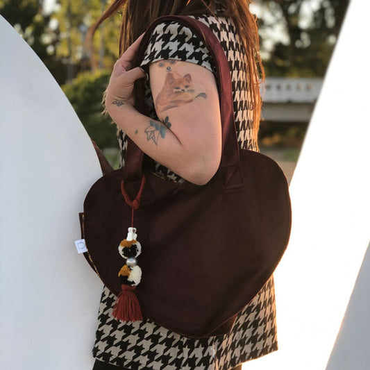 TOTE BAG CORAZON CHOCOLATE