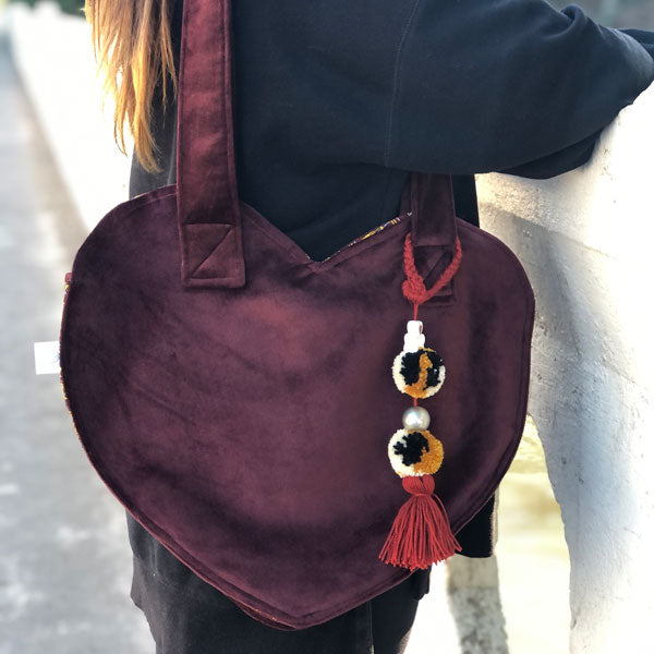 TOTE BAG CORAZON CHOCOLATE