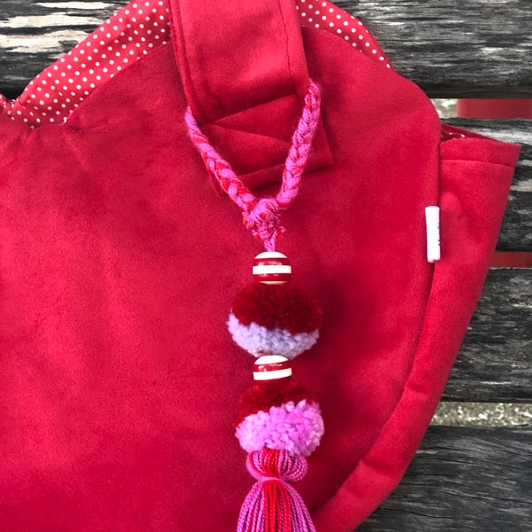 TOTE BAG CORAZON ROJO (costuras invisibles)