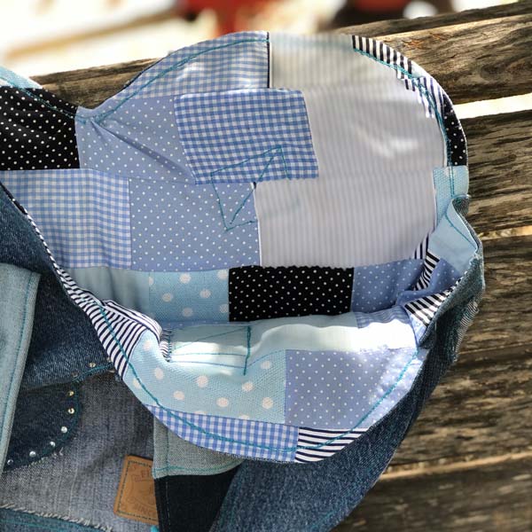 TOTE CORAZON MINI RETAZOS (UPCYCLING)