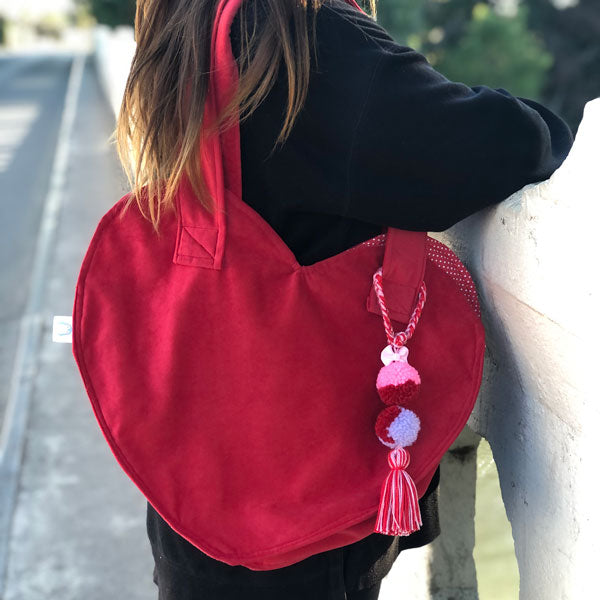 TOTE BAG CORAZON ROJO